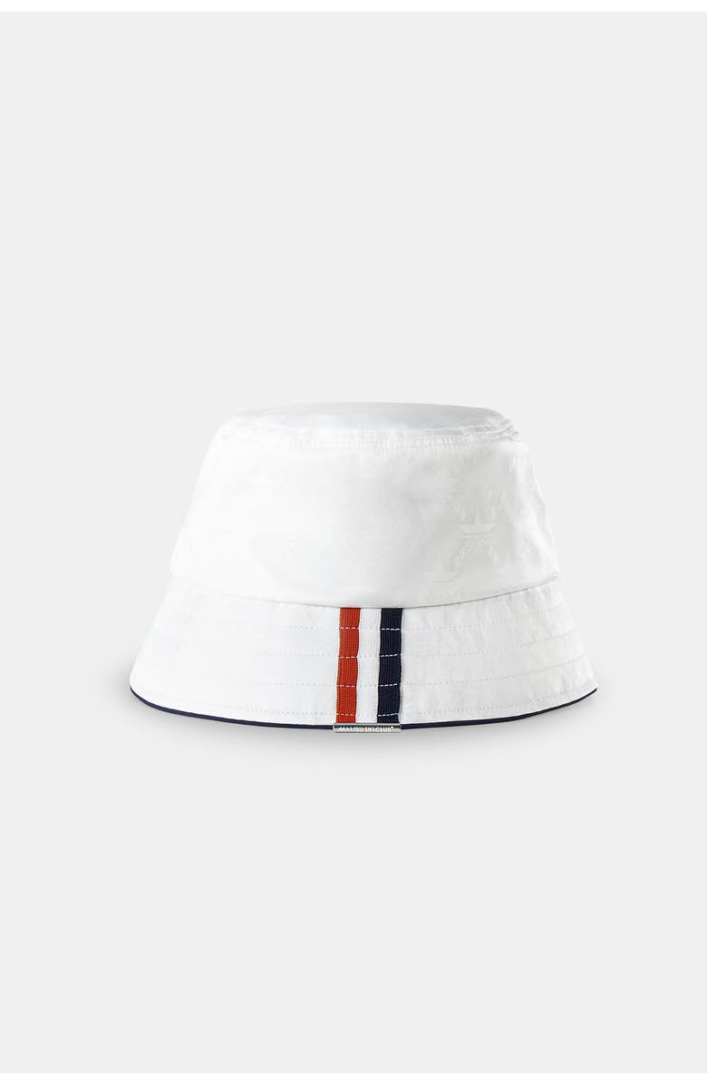 Malibu Ski Club Snow Monogram Bucket Hat, Alternate, color, White
