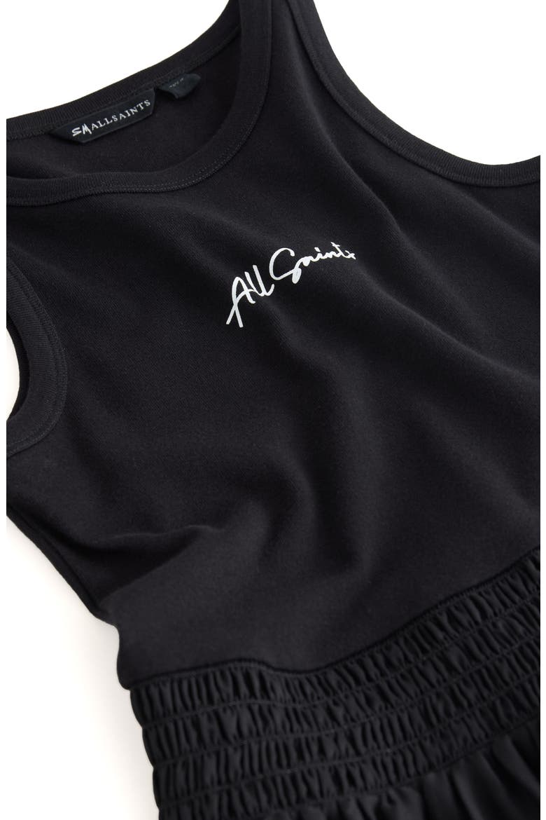Kids' Zenia Jersey & Chiffon Dress, Alternate, color, BLACK