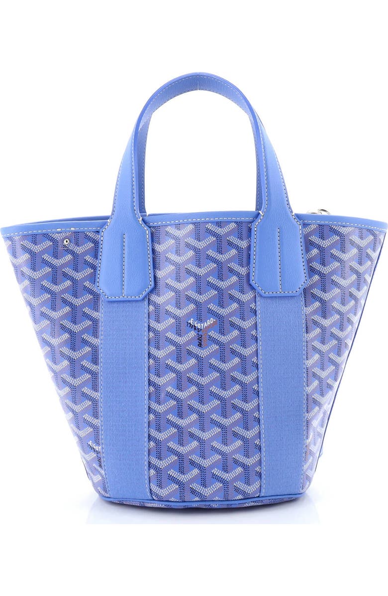 Pre-Owned Goyard Belharra Tote Coated Canvas PM, Alternate, color, Blue