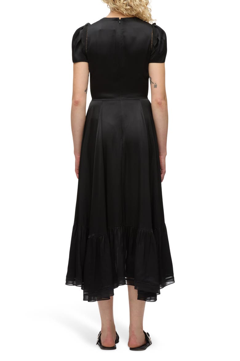 Floral Collage Dress, Alternate, color, BLACK
