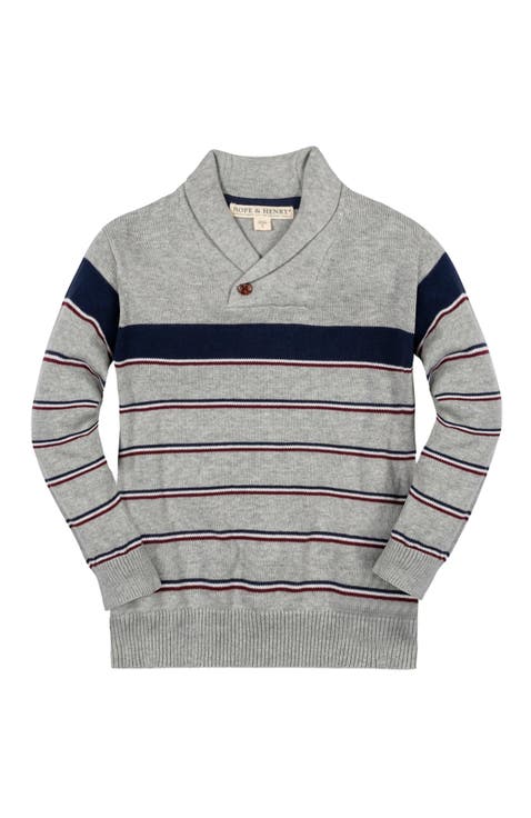 Baby Boys' Organic Shawl Collar Sweater, Infant