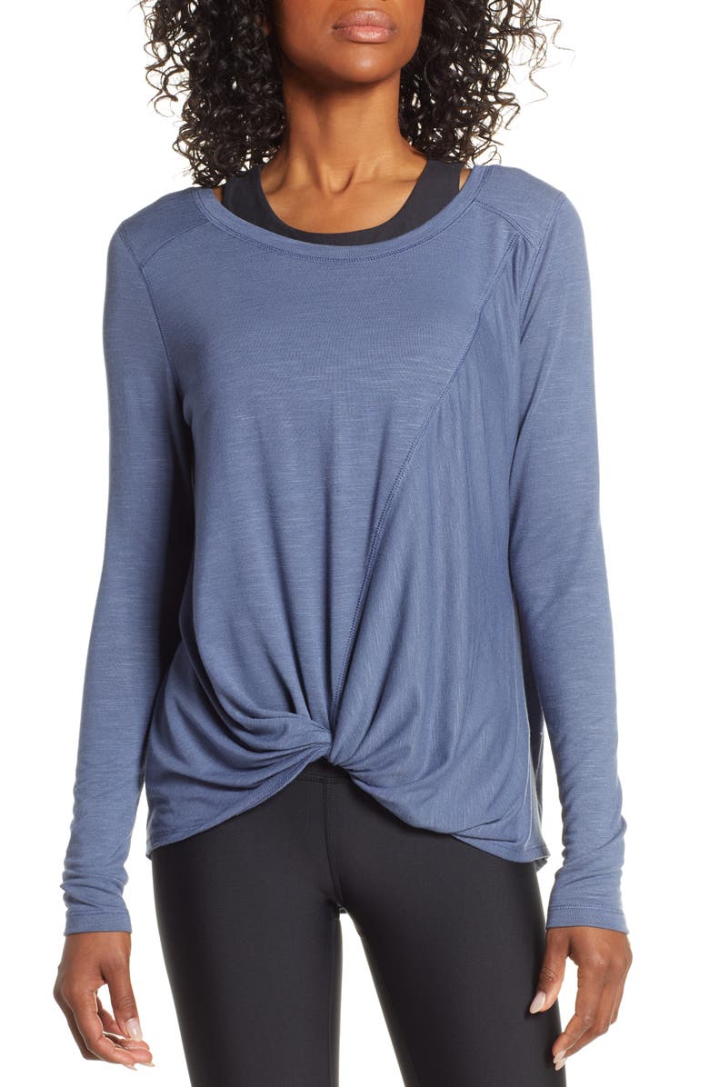 Zella Twisty Turn Tee, Main, color, 