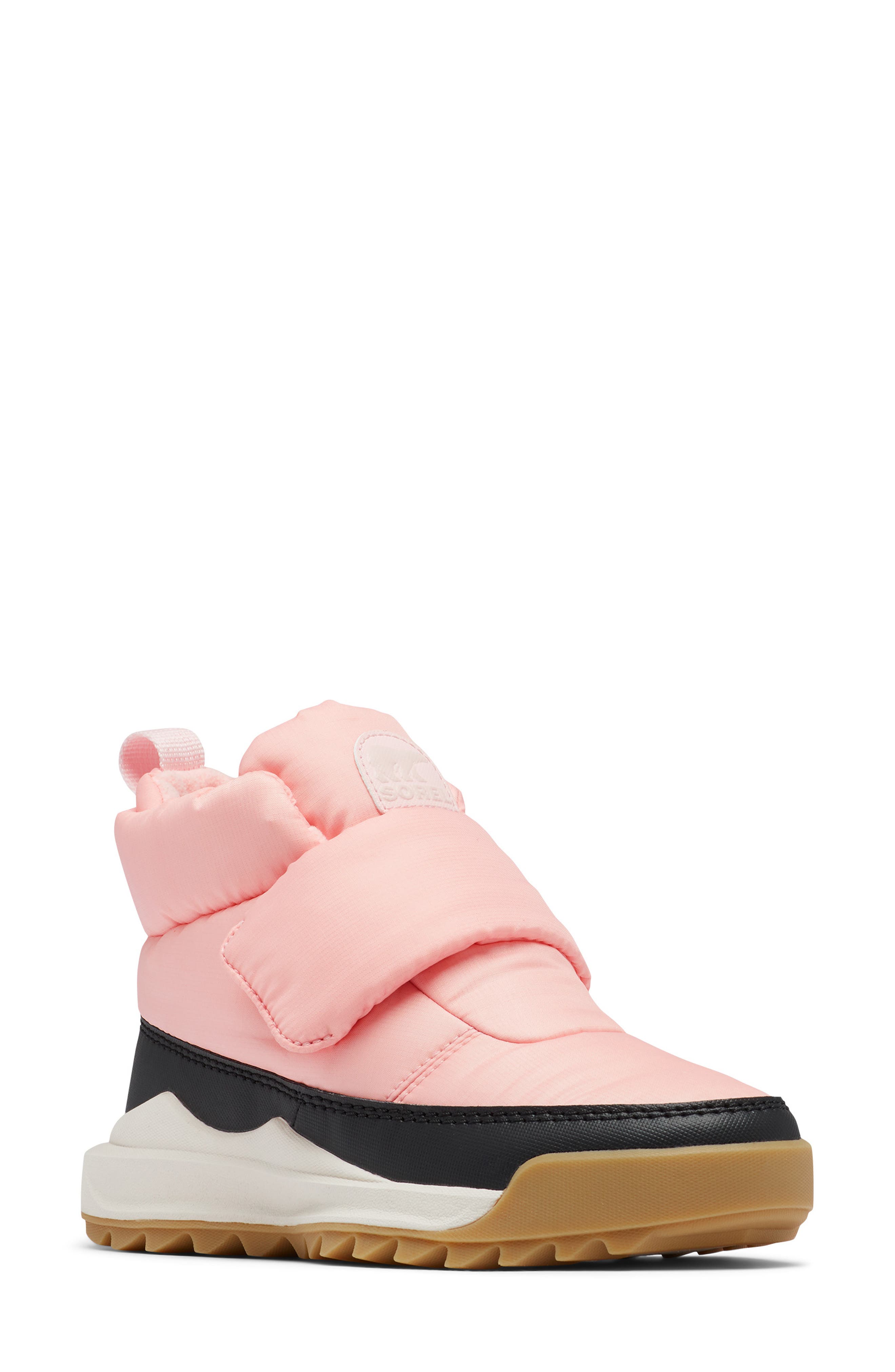 Ona RMX Waterproof Puffy Strap Bootie, Main, color, VINTAGE PINK/ GUM 17