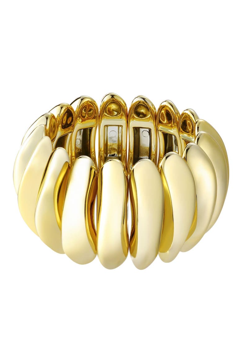 Puffy Link Stretch Bracelet, Main, color, GOLD