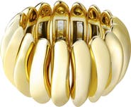 Adornia Puffy Link Stretch Bracelet