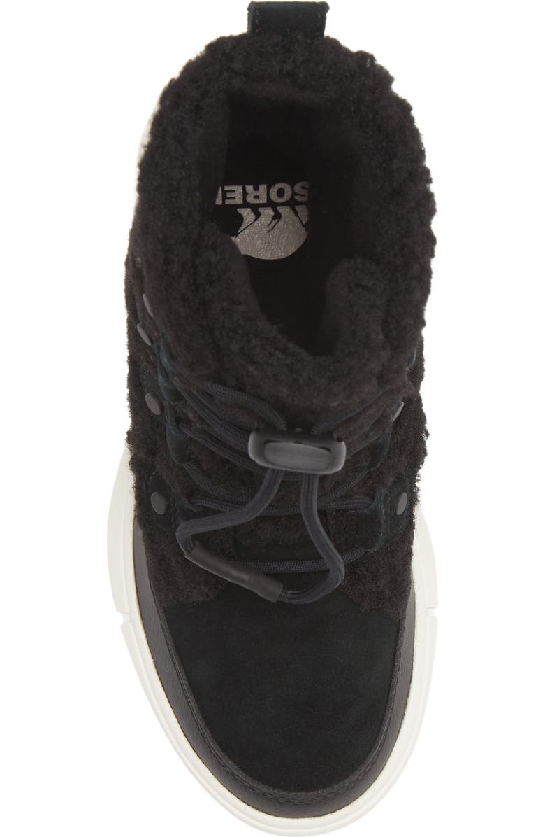 SOREL Kids' Explorer Faux Shearling Waterproof Boot, Alternate, color,