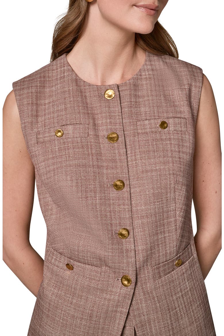 Plaid Vest, Alternate, color, SUNBAKED