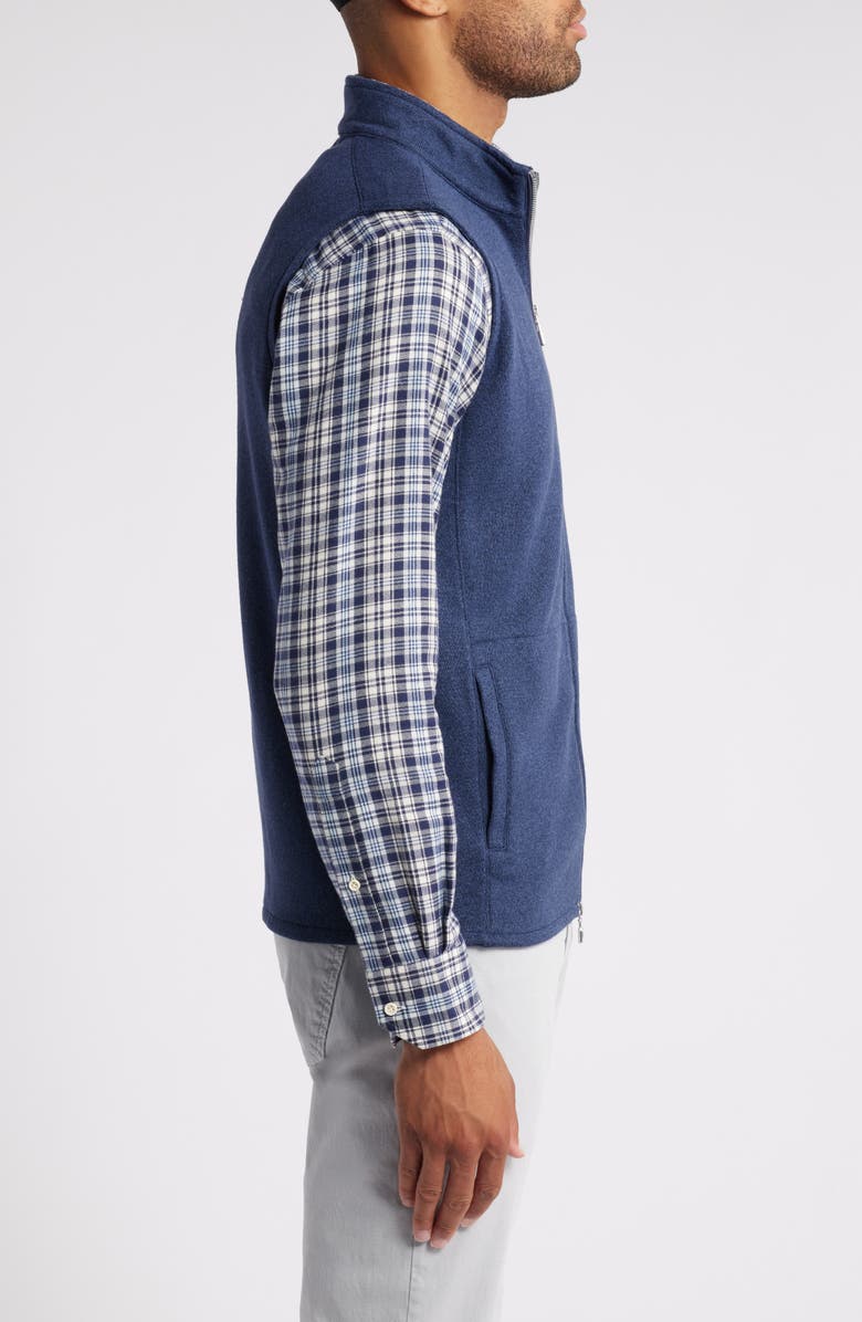 Peter Millar Crown Front Zip Vest, Alternate, color, Navy