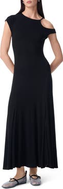 Robert Rodriguez Clarice Cutout Shoulder Maxi Dress