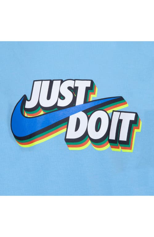 Nike Little Boys Fleece Short Set In Light Photo Blue