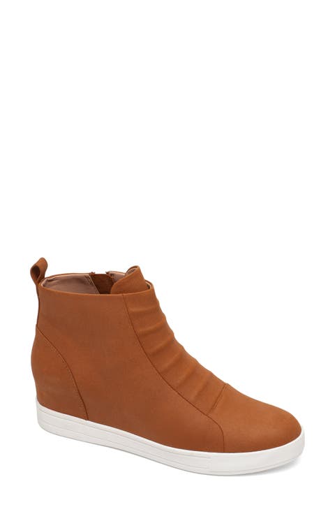 Ashley High Top Wedge Sneaker Boot (Women)
