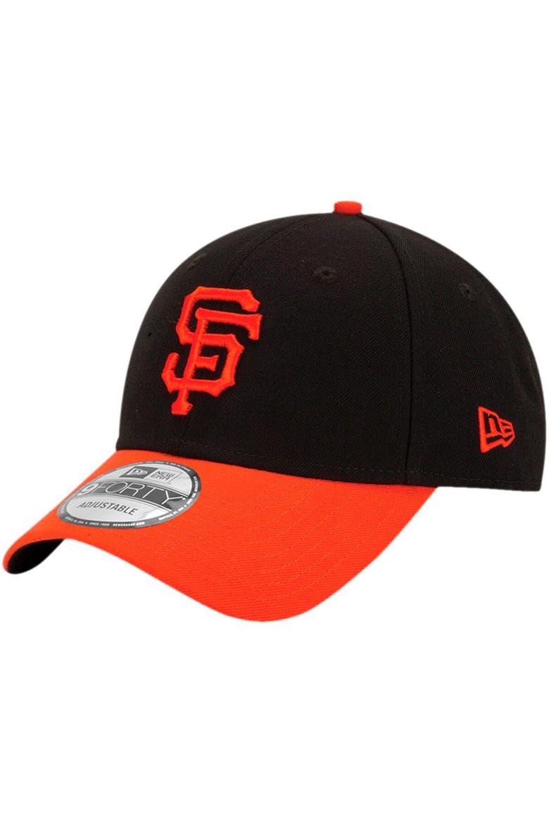 Men's New Era Black/Orange San Francisco Giants League 9FORTY Adjustable Hat, Main, color, Black