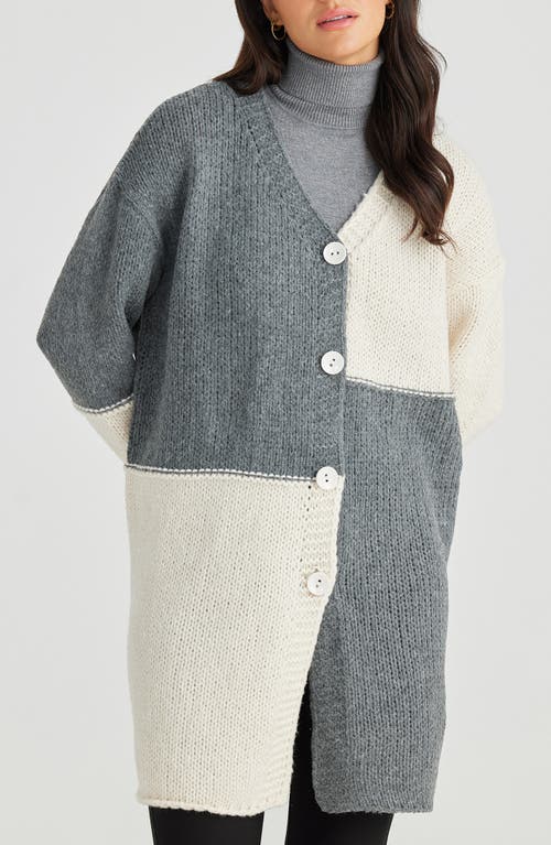 BRAVE + TRUE BRAVE+TRUE CHESTER COLORBLOCK CARDIGAN 