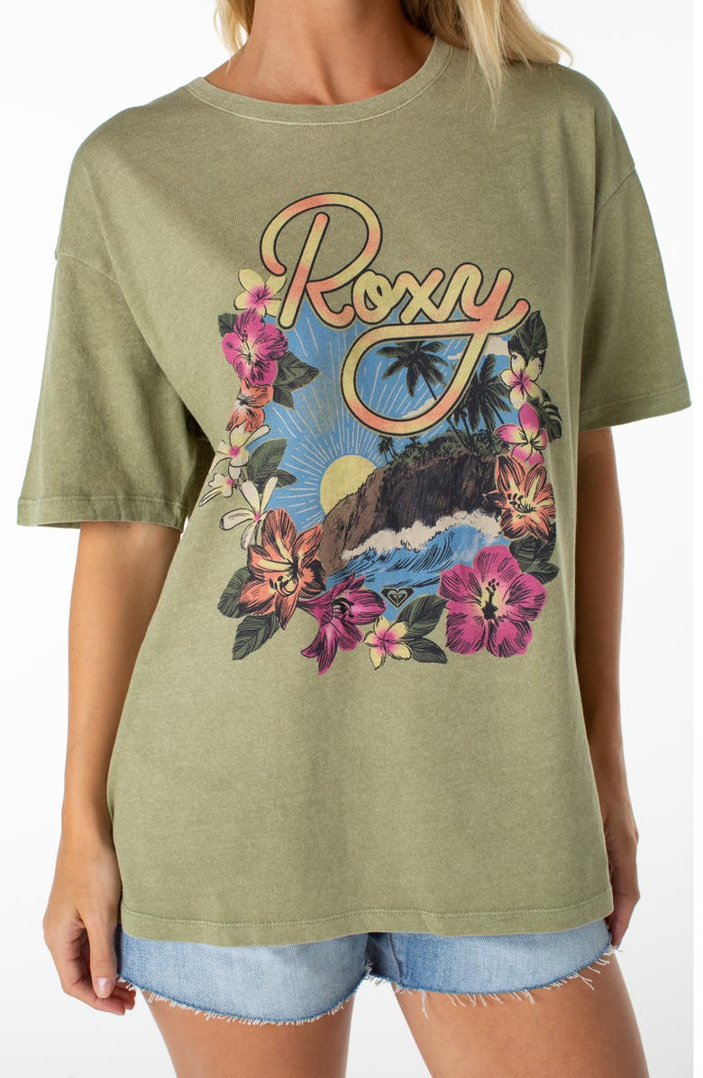 Roxy Surfin' Oversize Graphic T-Shirt, Alternate, color, 