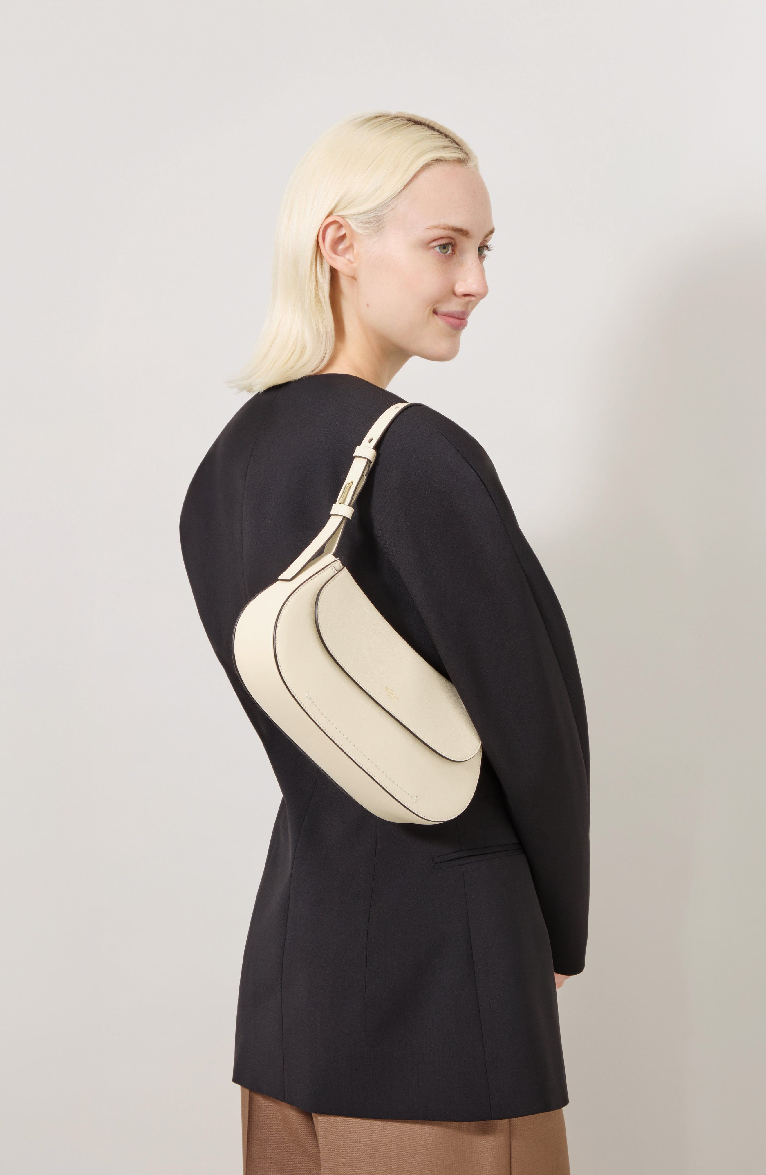 Clovelly Leather Shoulder Bag, Alternate, color, EGGSHELL