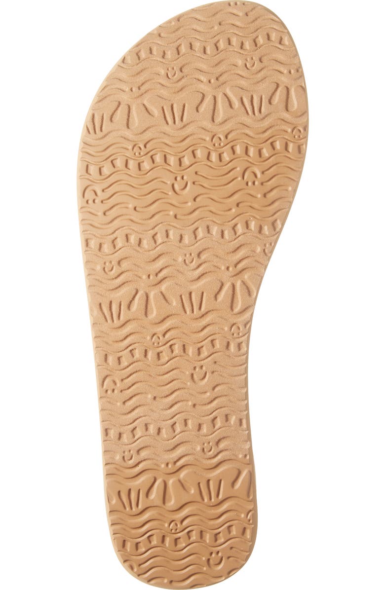 Sanuk Yoga Sandy II Flip Flop, Alternate, color, Tan/ White