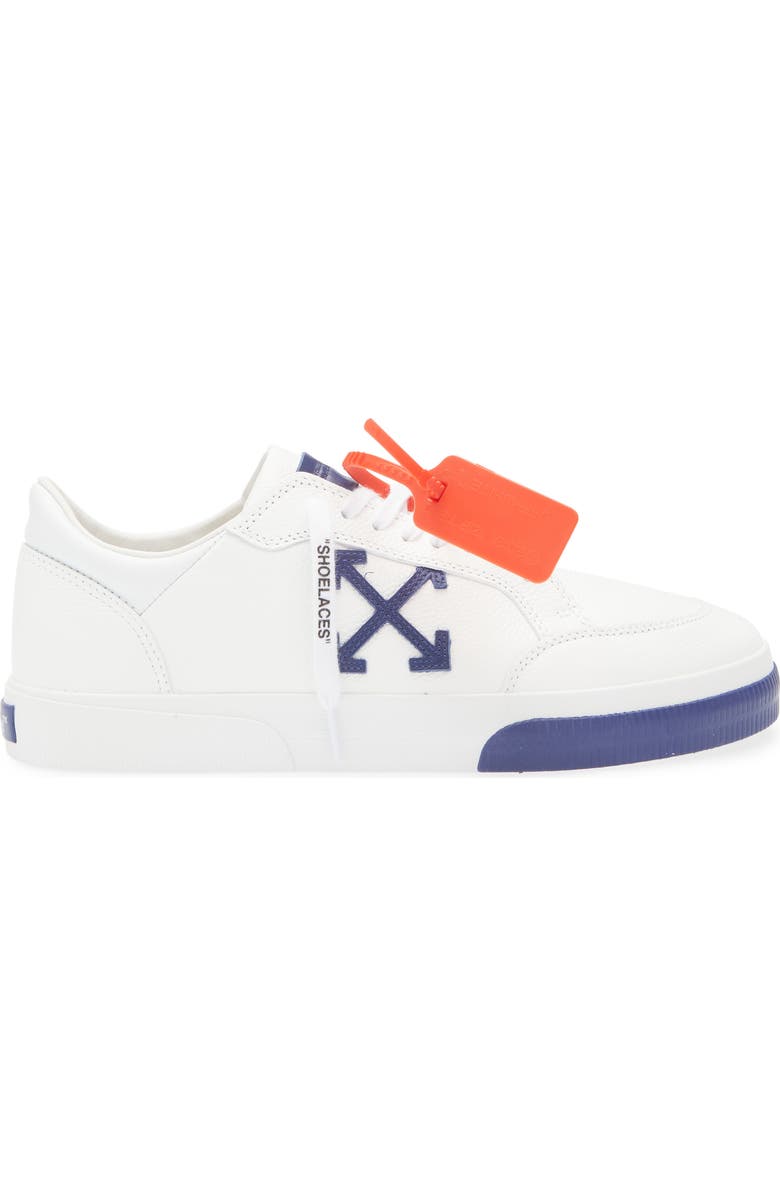 Off-White Vulc Low Cut Sneaker, Alternate, color, White - Medium Blue