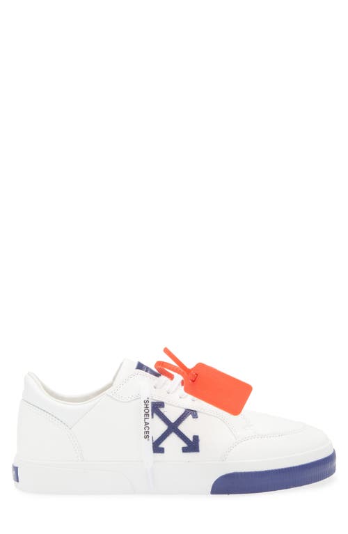 Off-white Arrow-logo Leather Sneakers In White