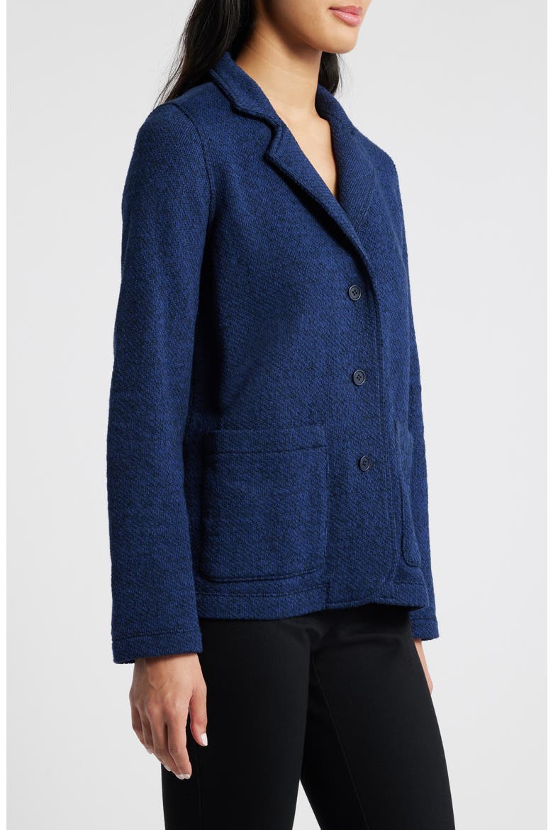 Organic Cotton Blazer, Alternate, color, INK
