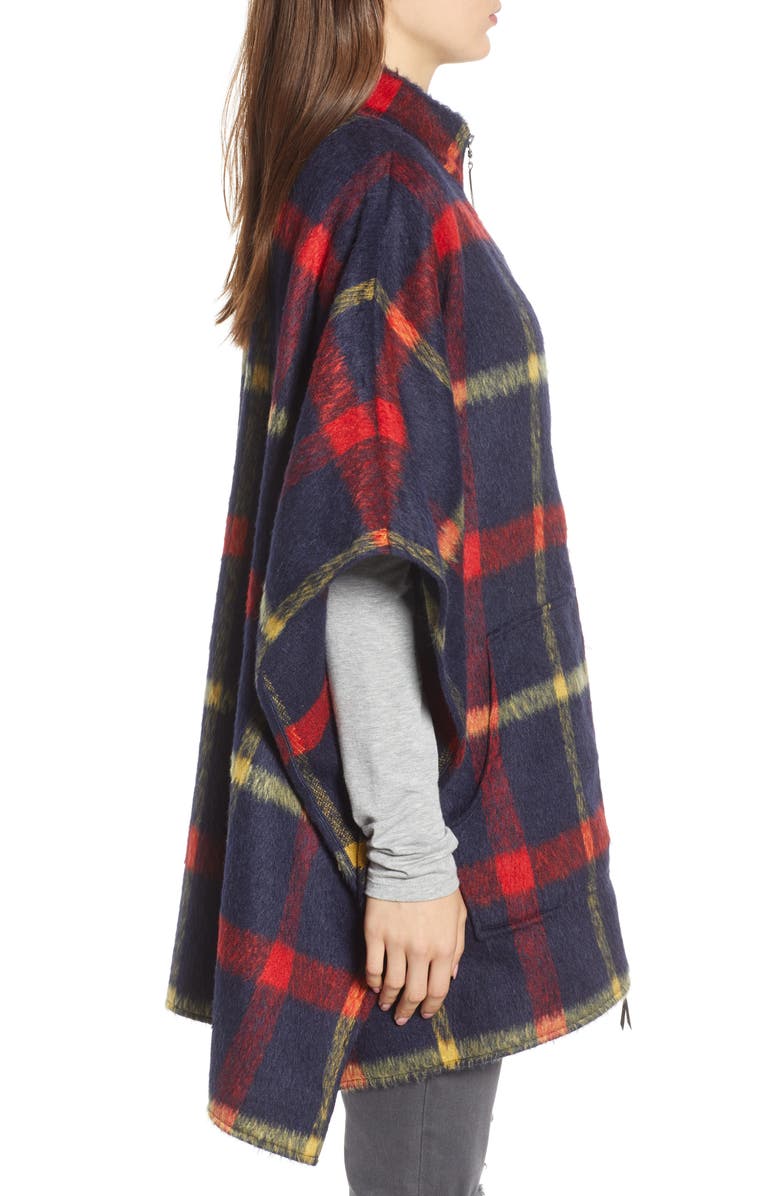 Treasure & Bond Blanket Plaid Cape, Alternate, color, 