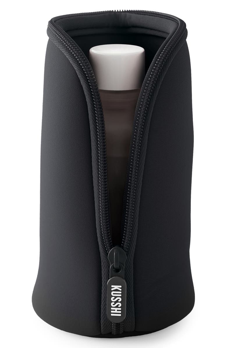 KUSSHI Set of 4 Travel Bottle Protectors, Alternate, color, Black