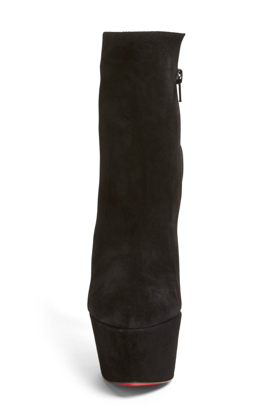 'Fierce' Platform Boot, Alternate, color, BLACK SUEDE