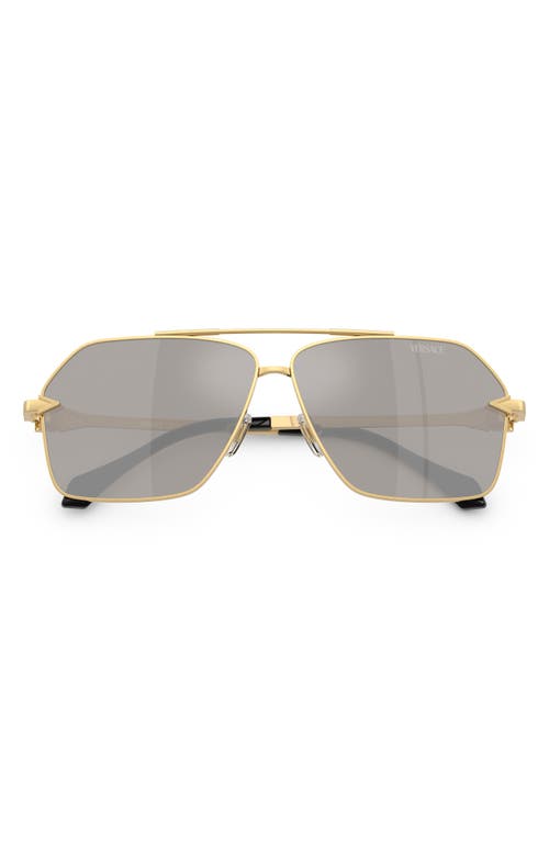 Versace 63mm Pilot Sunglasses