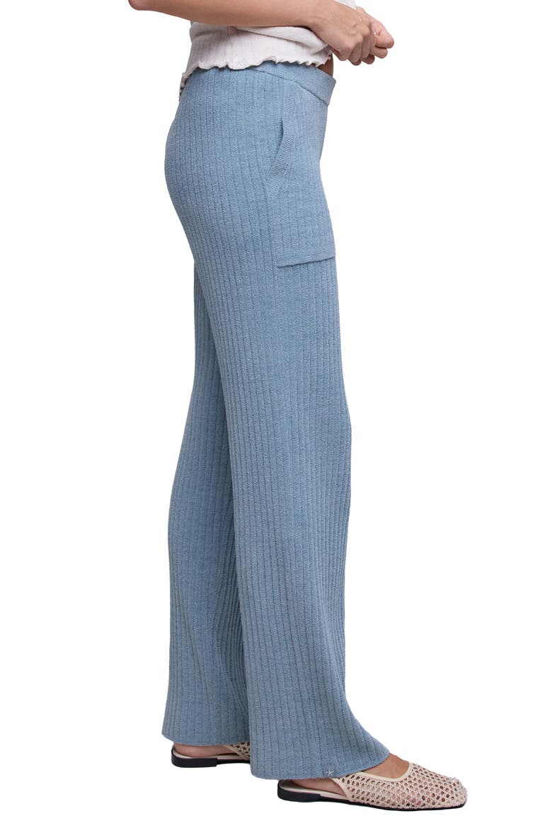 Patch Pocket Ribbed Pants, Alternate, color, BLUE AURA