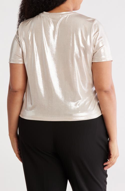 Renee C Metallic Crewneck T-shirt