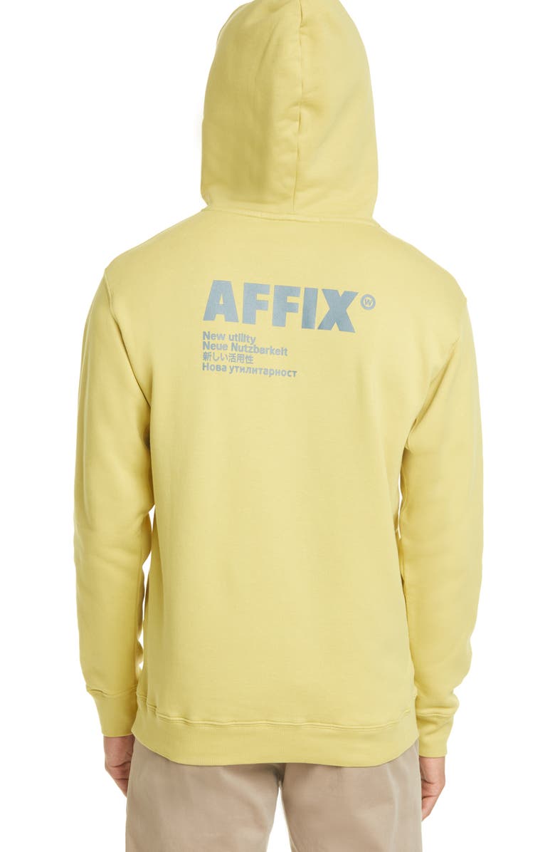 AFFXWRKS AFFIX Logo Print Cotton Hoodie, Alternate, color, 