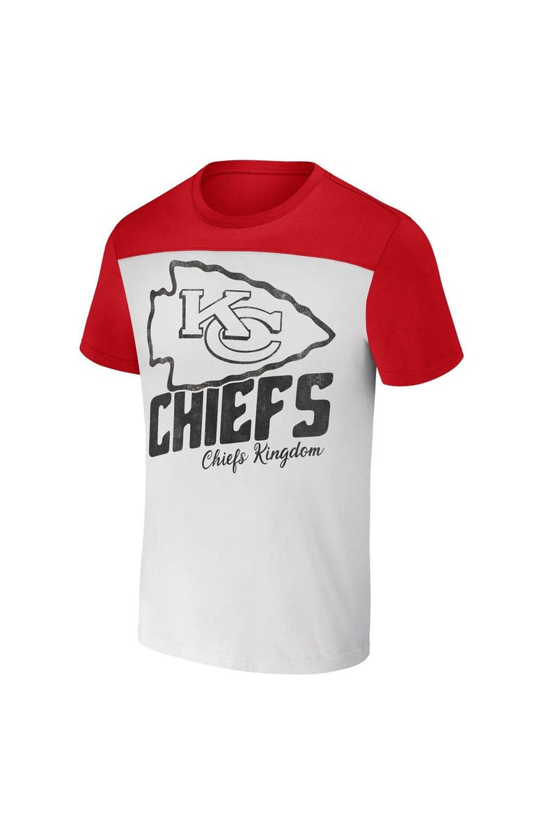 NFL X DARIUS RUCKER Men's NFL x Darius Rucker Collection by Fanatics Cream Kansas City Chiefs Colorblocked T-Shirt, Alternate, color, Cream