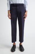 Thom Browne Cotton Twill Crop Chinos