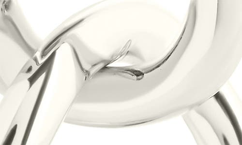 Sterling Forever Cruz Double Link Drop Earrings In Silver