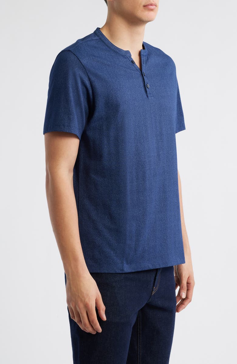 Robert Barakett Whitley Short Sleeve Henley, Alternate, color, Navy
