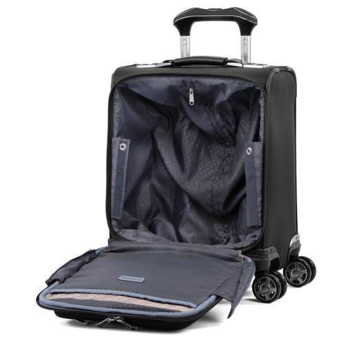 Travelpro Platinum Elite Underseat Spinner Tote Bag With Usb Port In Shadow Black