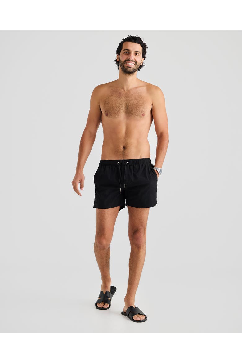 Bari Stretch Swim Short, Alternate, color, Black