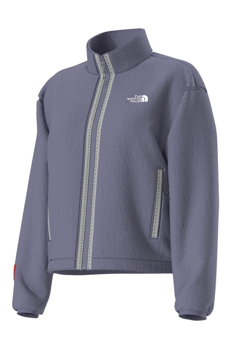 Fleeski High Pile Fleece Full Zip Jacket, Alternate, color, GROUNDED PLUM