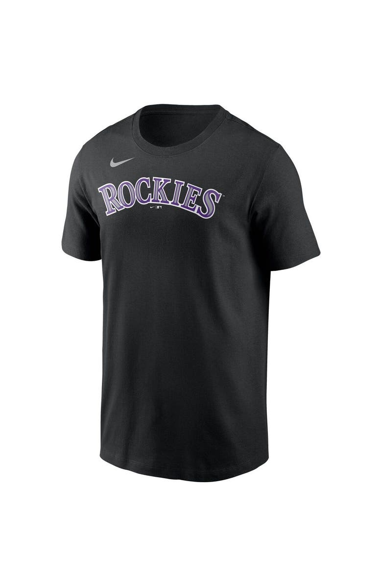 Nike Men's Nike Black Colorado Rockies Team Wordmark T-Shirt, Alternate, color, Black