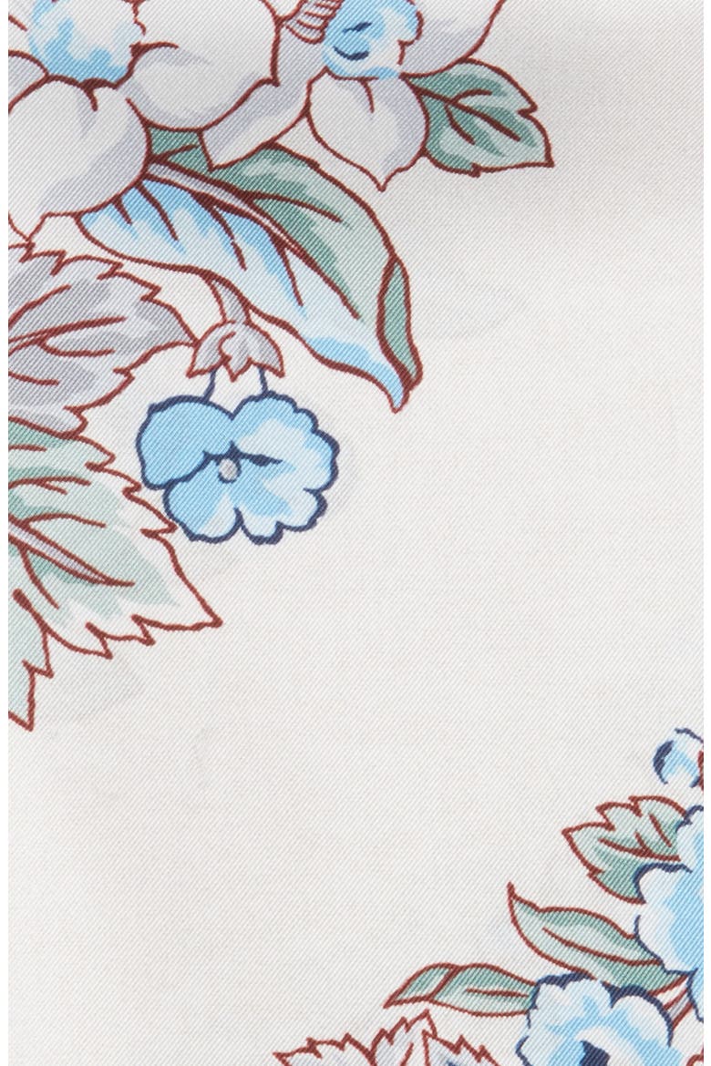 Floral Silk Pocket Square, Alternate, color, CREAM