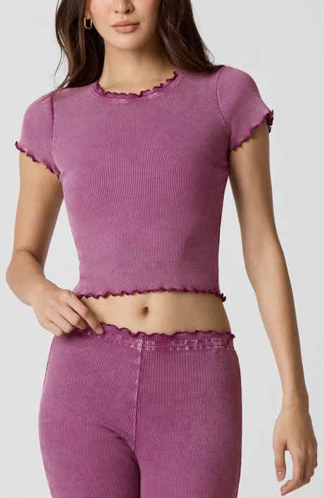 Florence by Mills Washed Rib Crop Tee