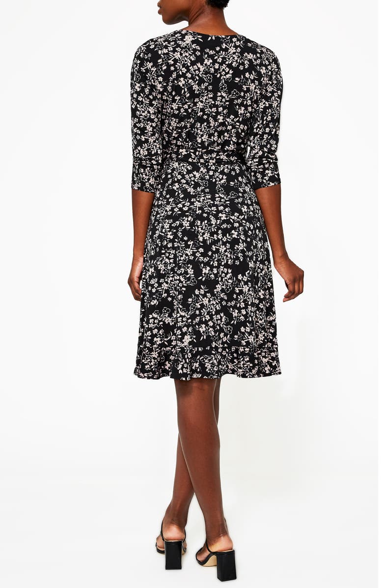 Leota Perfect Floral Ruffle Hem Dress, Alternate, color, 