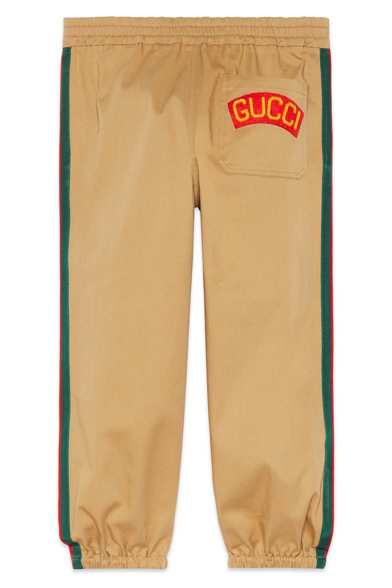 Stripe Stretch Gabardine Cotton Pants, Alternate, color, SATURN