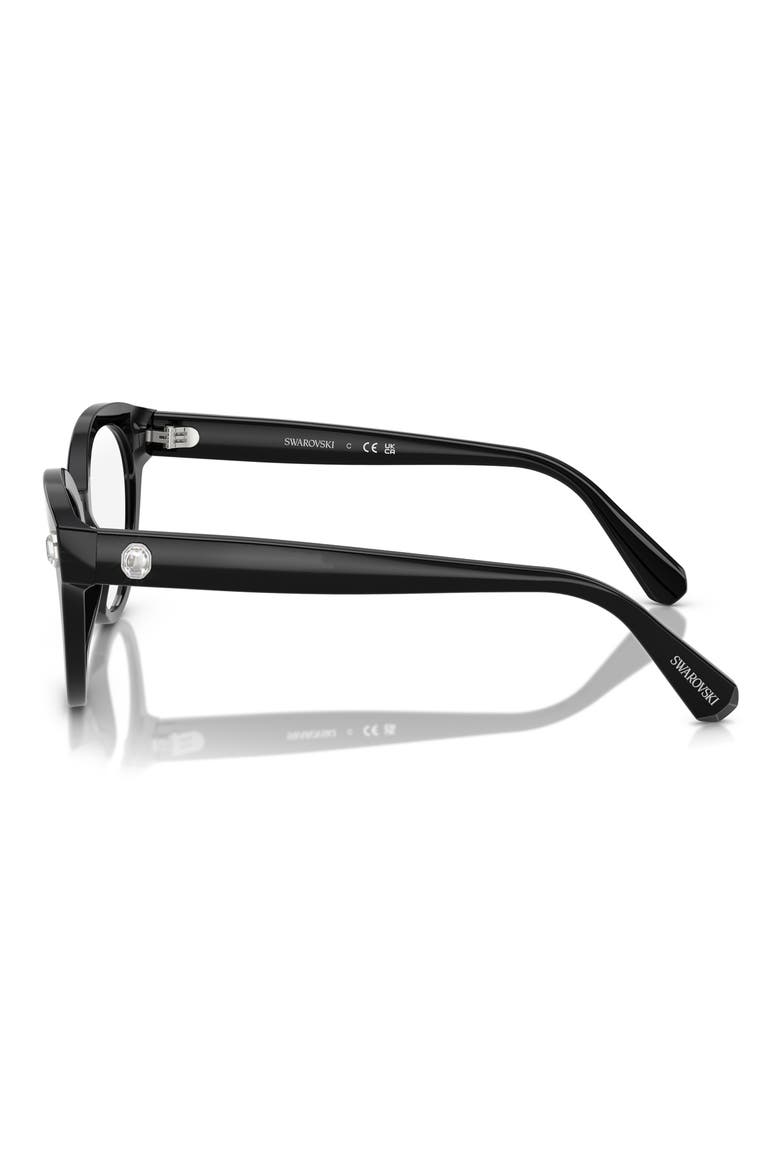 54mm Round Optical Glasses, Alternate, color, BLACK