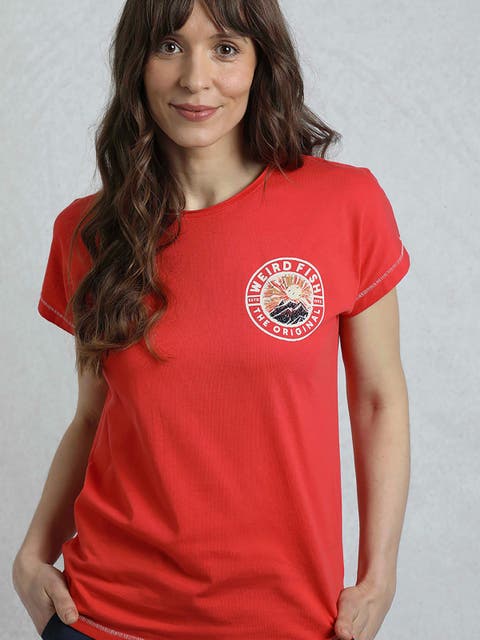 Sunset Summit Back Print Graphic T-Shirt