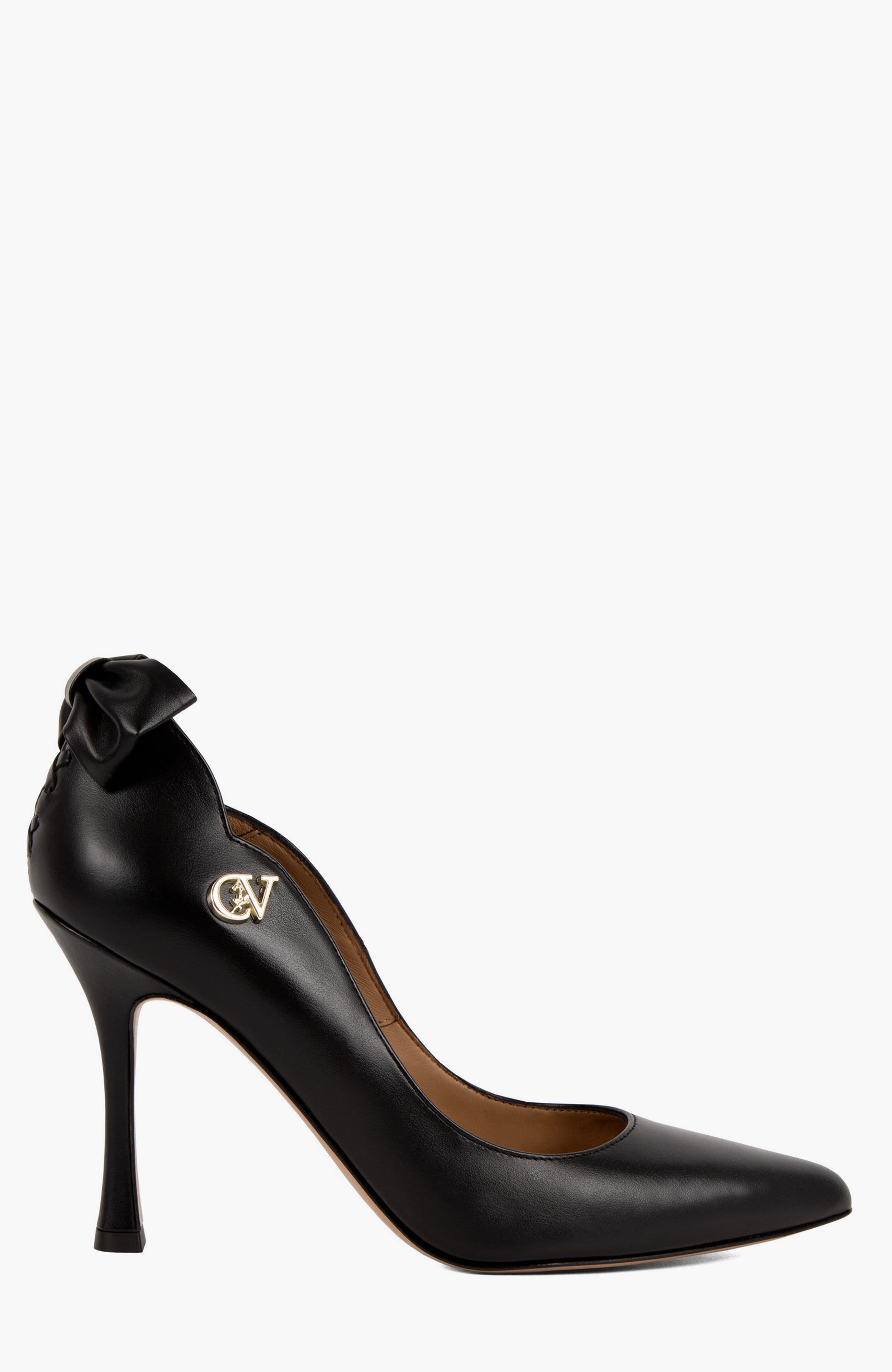 Signature CV by Cavalinho Leather Pumps with Bow, Main, color, Black