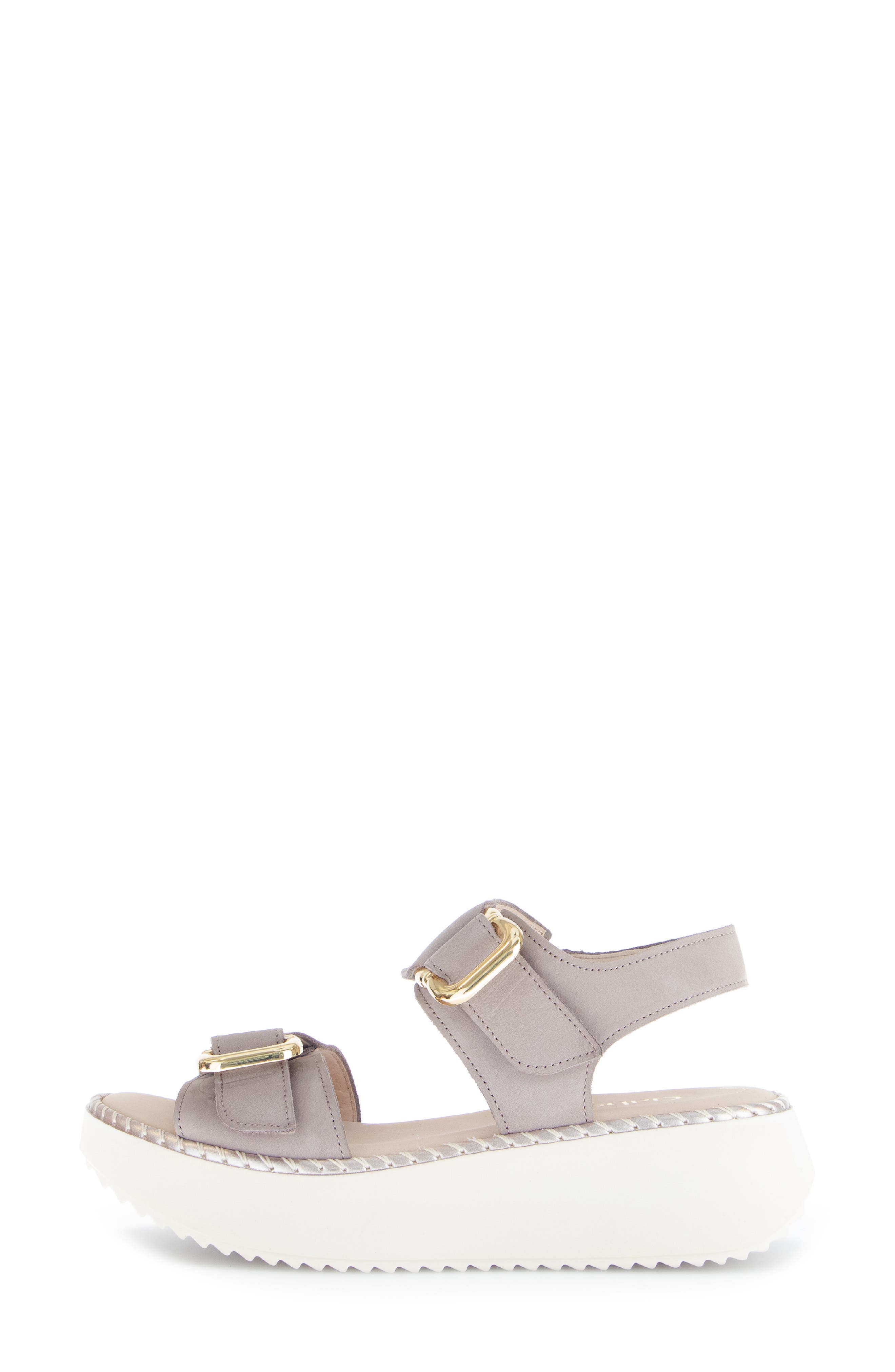 64.590 Platform Wedge Sandal, Alternate, color, LEINEN