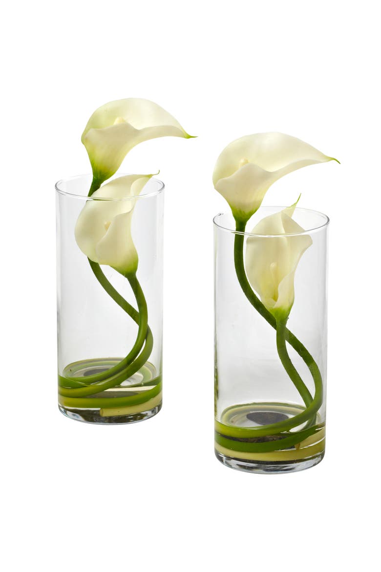 Double Calla Lily with Cylinder, Main, color, Cream