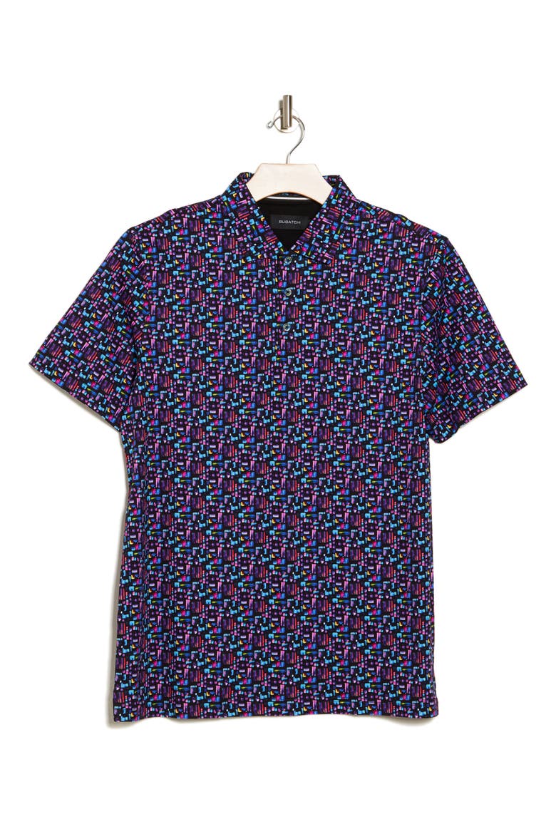 Short Sleeve Polo, Alternate, color, ORCHID