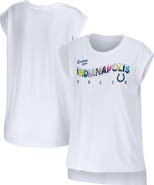 WEAR by Erin Andrews Women's WEAR by Erin Andrews White Indianapolis Colts Greetings From Muscle T-Shirt