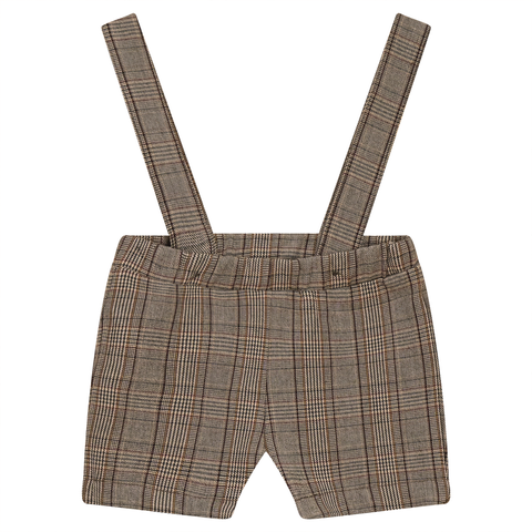 Boy Woven Plaid Overall with Removable Straps (Baby)